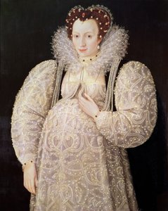 Ukendt dame, ca. 1595-1600 (panel)